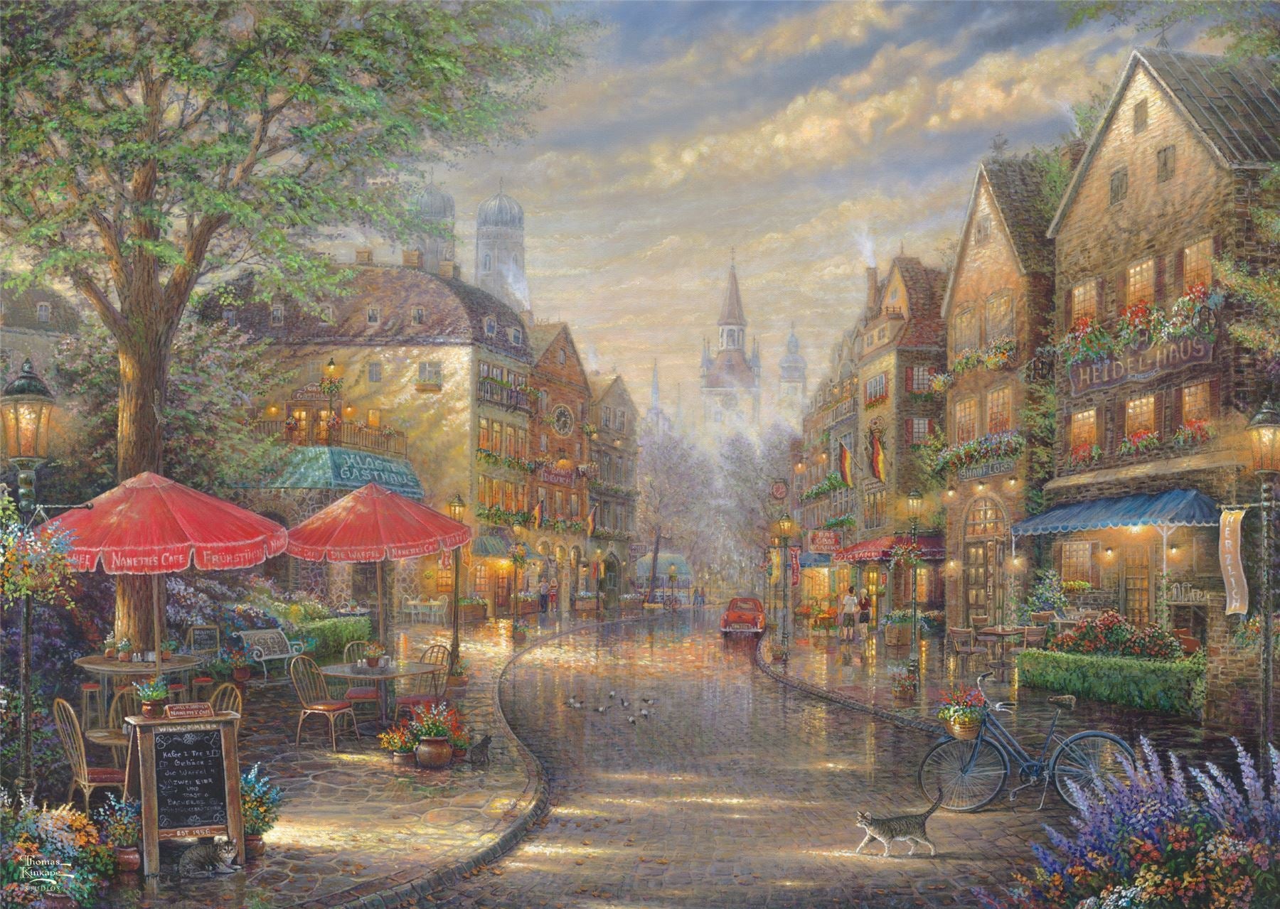 Thomas Kinkade - Amsterdam Cafe - 1000 Piece Puzzle –