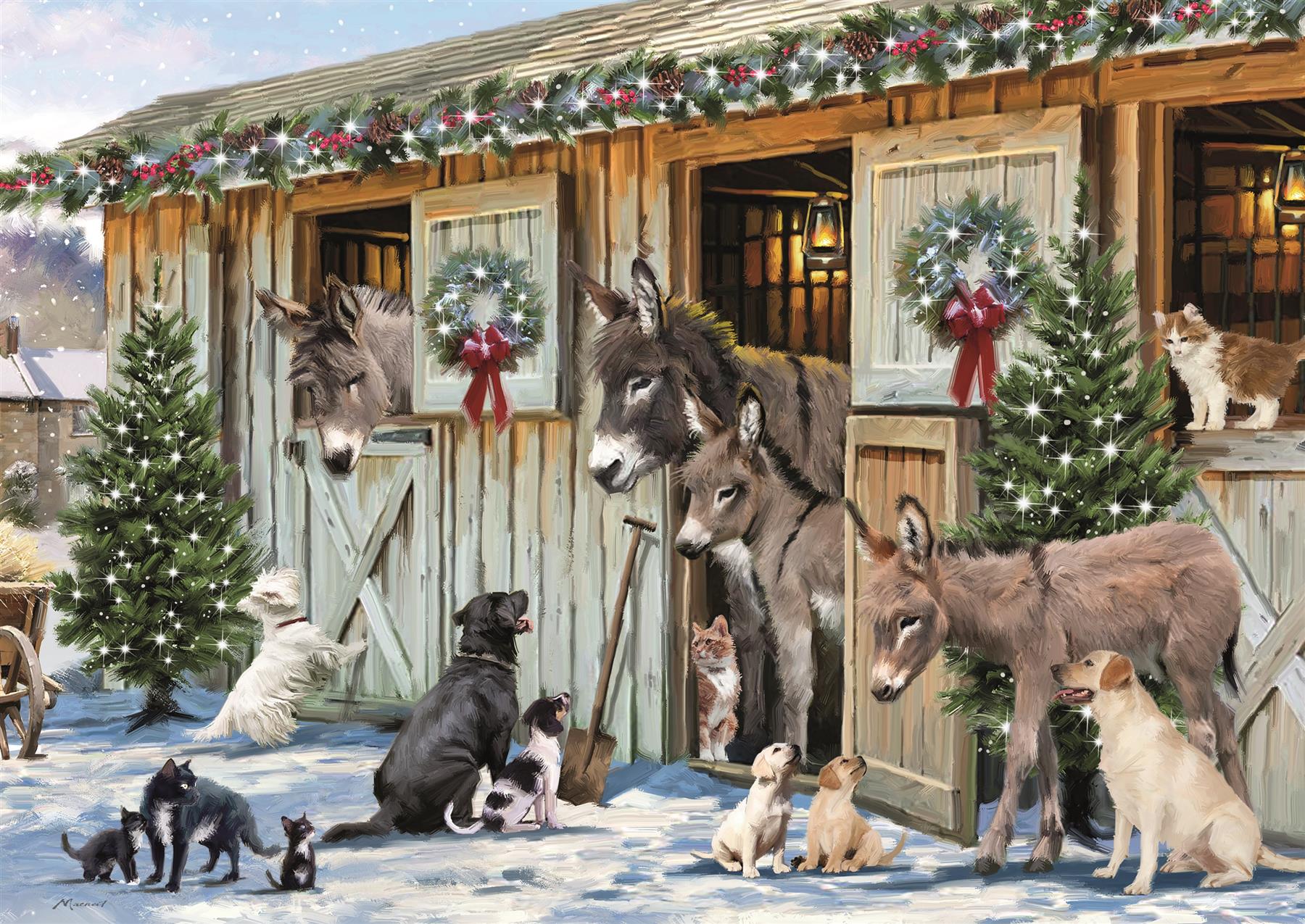 Christmas Cats 500 Piece Jigsaw Puzzle