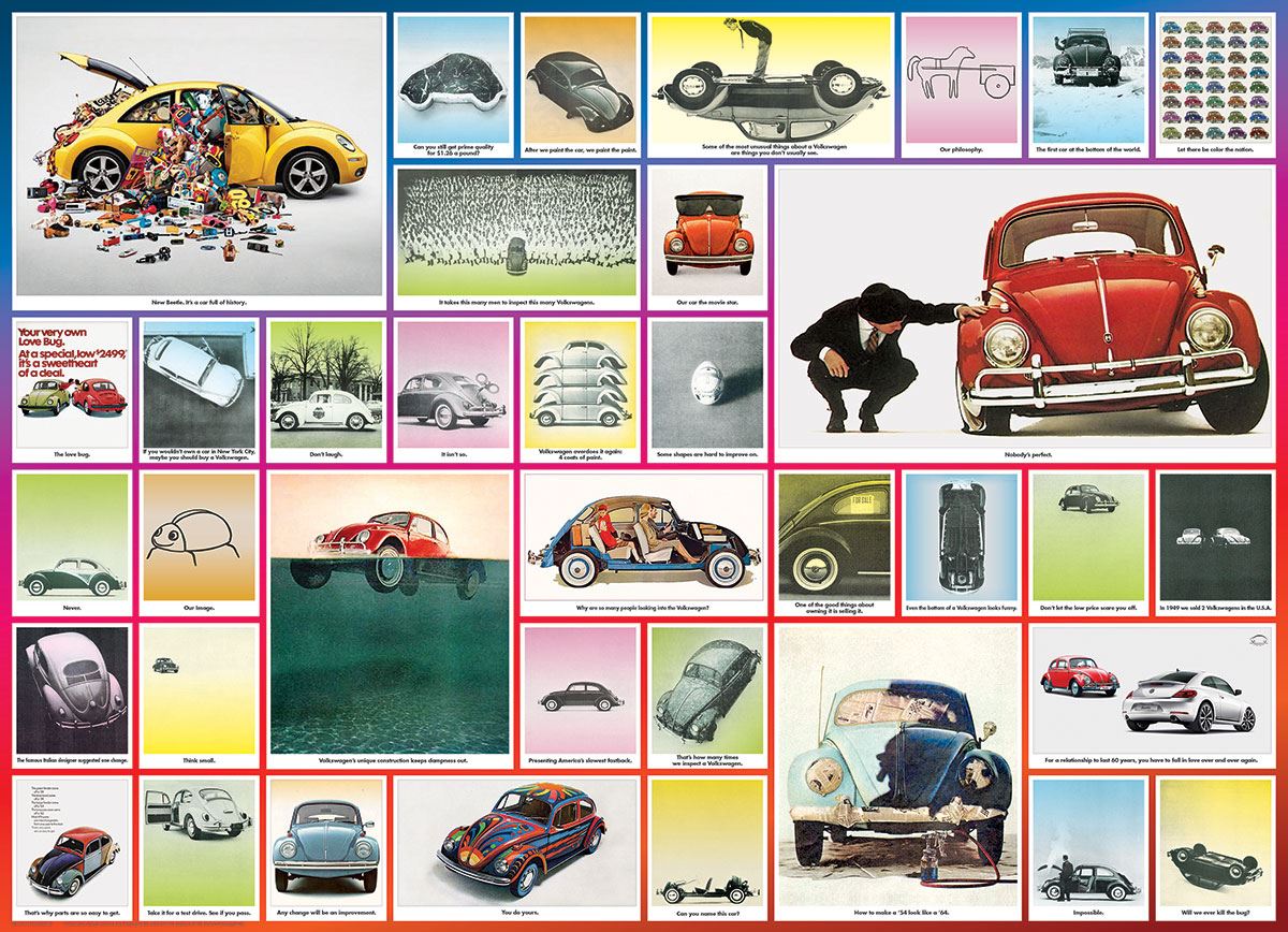 Cars Collage 1000 Piece Jigsaw Puzzle