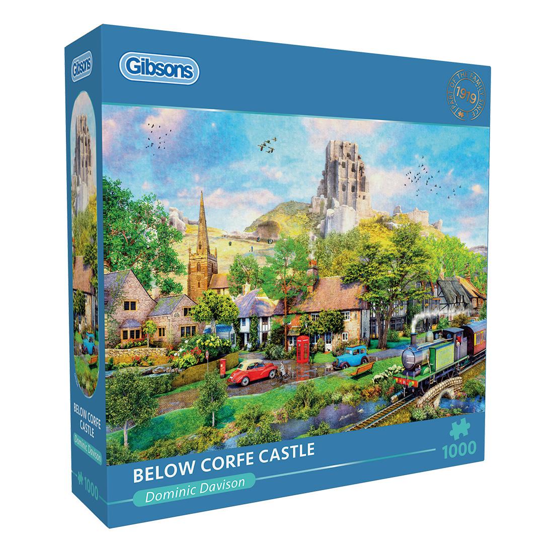 Below Corfe Castle 1000 Piece Jigsaw Puzzle