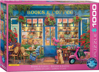 Books and Coffee 1000 Piece Jigsaw Puzzle