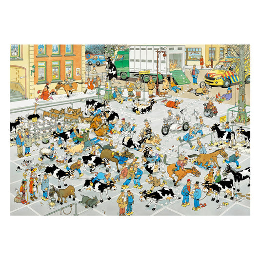 Jan Van Haasteren Cattle Market 1000 Piece Jigsaw Puzzle