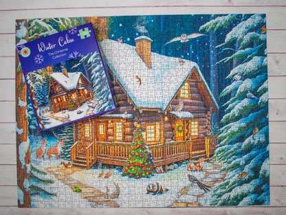 Winter Cabin 1000 Piece Jigsaw Puzzle