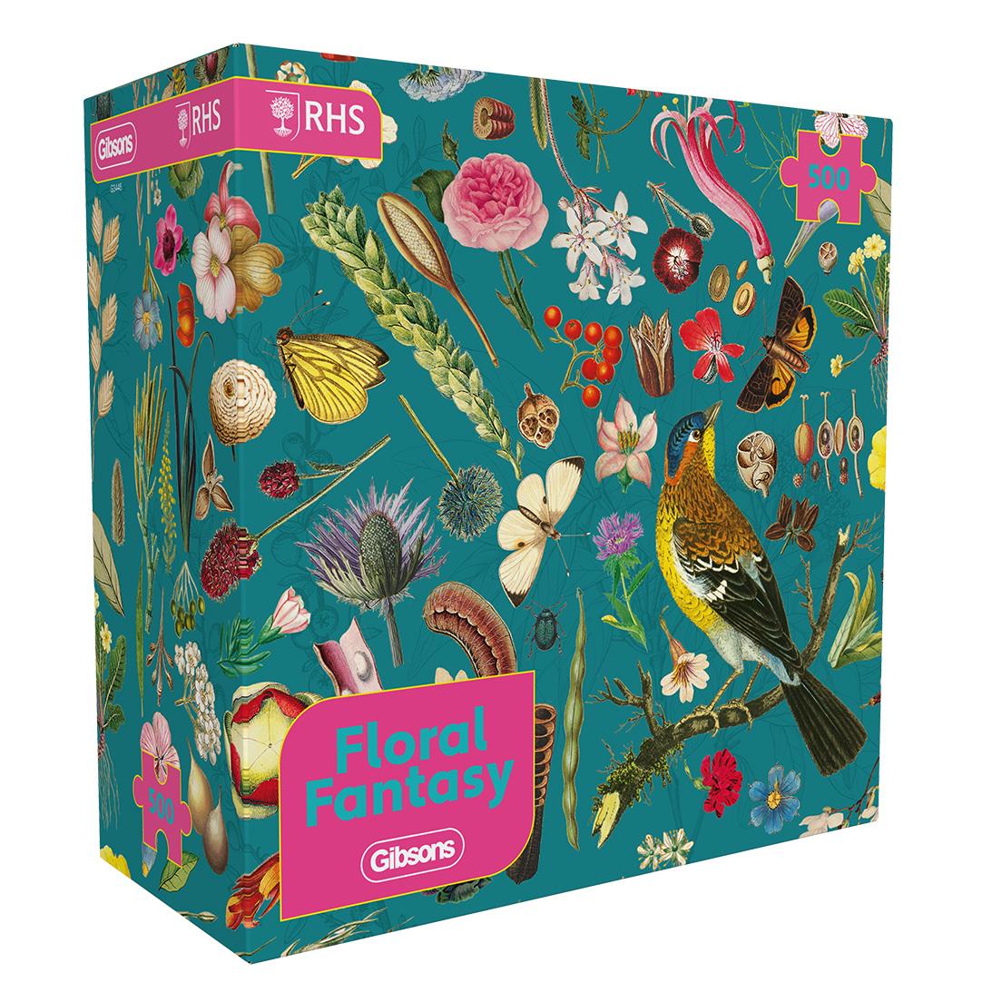 RHS: Floral Fantasy 500 Piece Jigsaw Puzzle