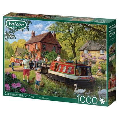 Falcon de luxe  Countryside Locks 1000 Piece Jigsaw Puzzle