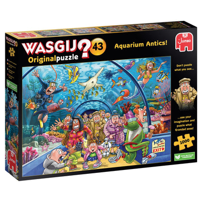 Wasgij Original 43 Aquarium Antics 1000 Piece Jigsaw Puzzle