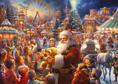 Falcon De Luxe Christmas Wonderland 2 x 1000 Piece Jigsaw Puzzles