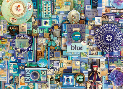 Blue 1000 Piece Jigsaw Puzzle