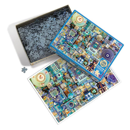 Blue 1000 Piece Jigsaw Puzzle