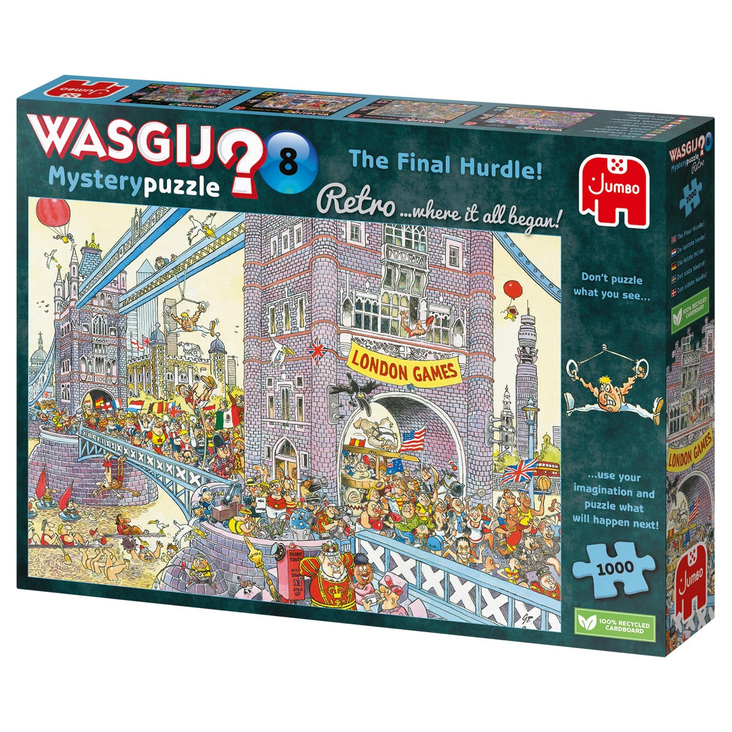 Wasgij Retro Mystery 8 The Final Hurdle! 1000 Piece Jigsaw Puzzle