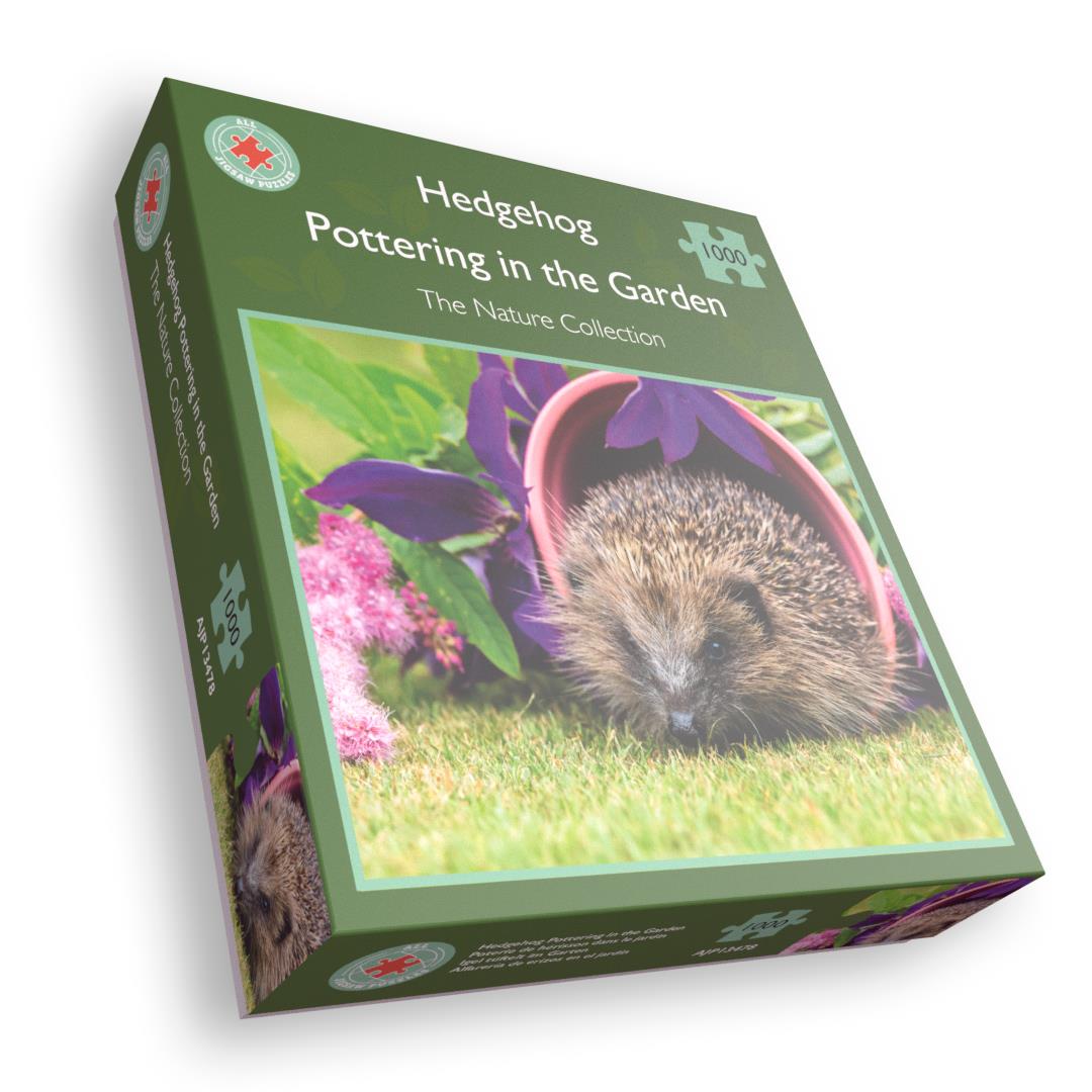 Hedgehog Pottering In The Garden 1000 Piece Jigsaw