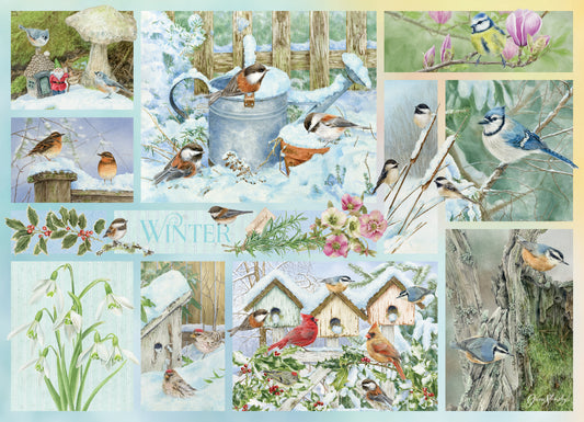 Garden Birds in Winter 500 Piece Jigsaw