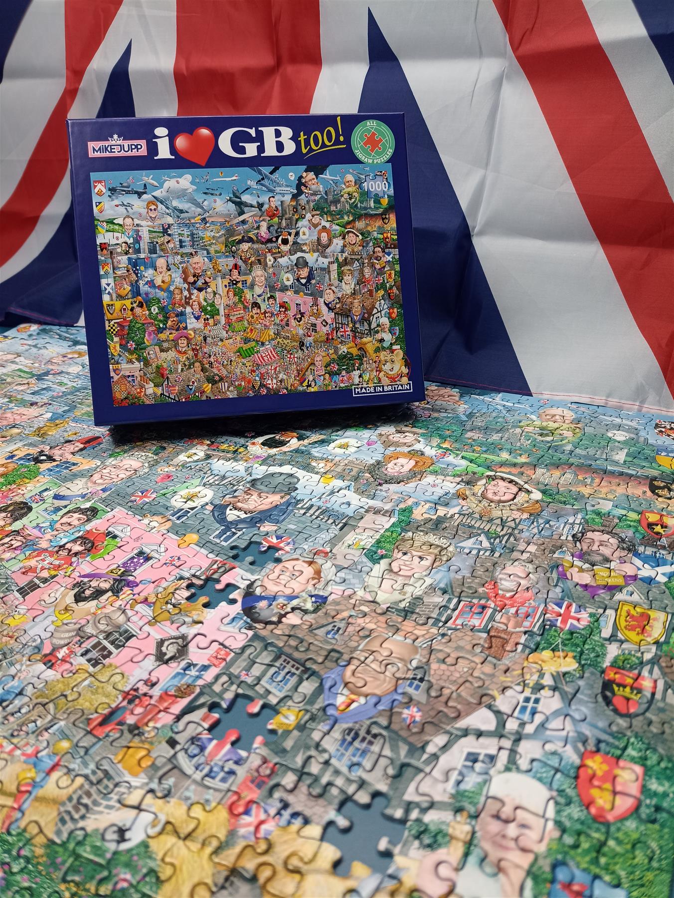 Mike Jupp I Love GB Too! 1000 Piece Jigsaw Puzzle