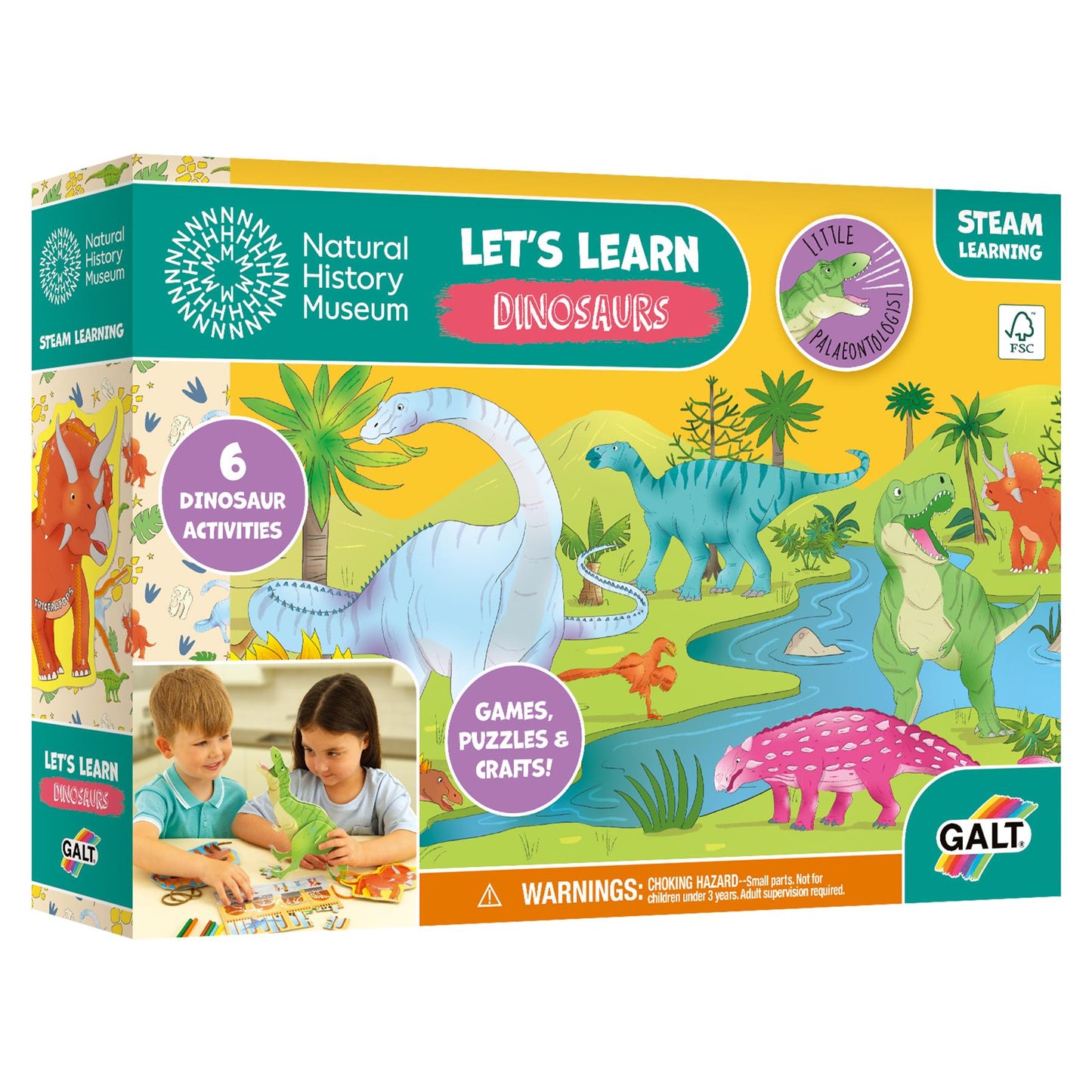 Natural History Museum Let's Learn Dinosaurs Activity Pack