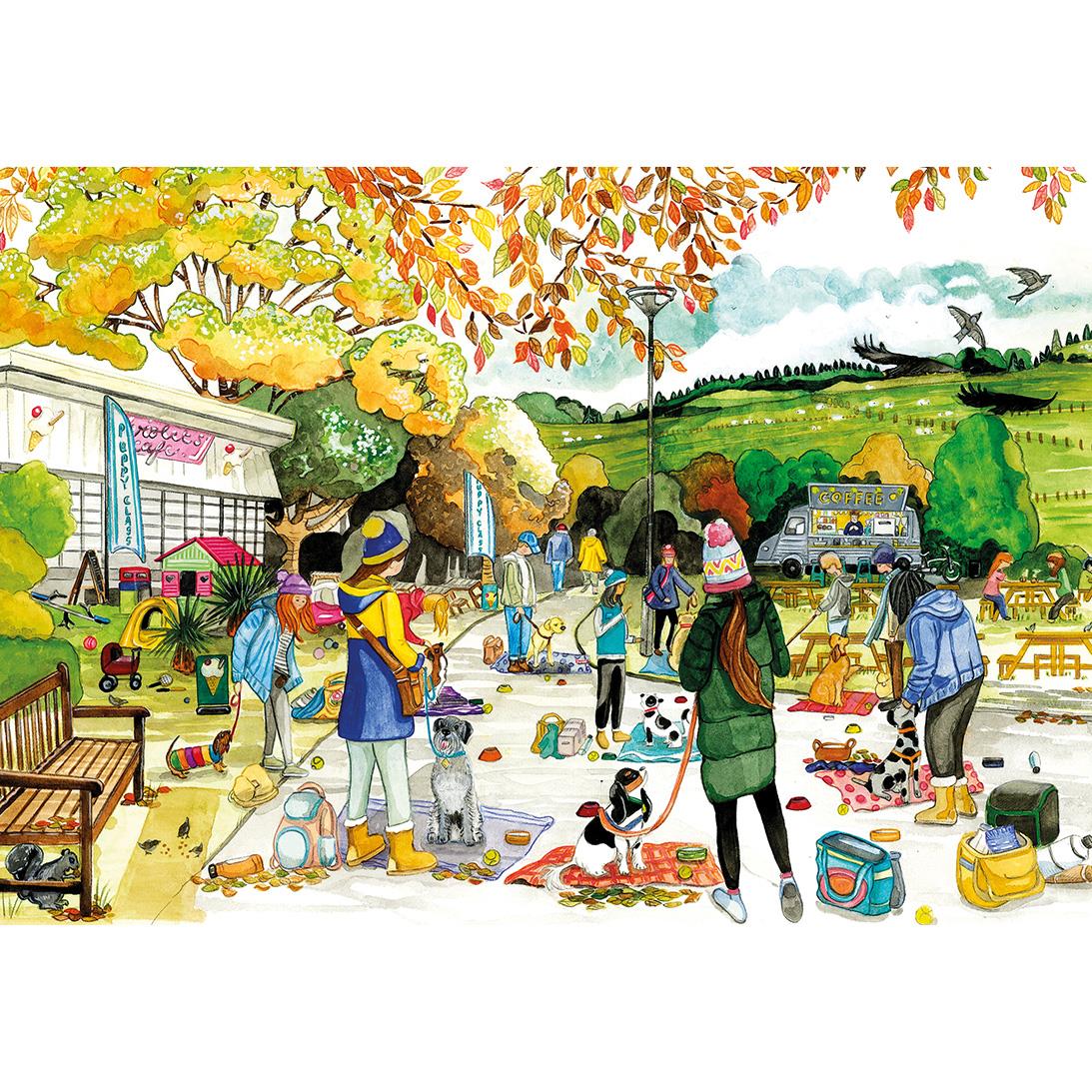 A Dog's life 4 x500 Piece Jigsaw Puzzle