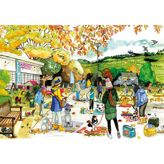 A Dog's life 4 x500 Piece Jigsaw Puzzle