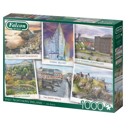 Falcon de luxe   Visit Northern Ireland 1000 Piece Jigsaw Puzzle