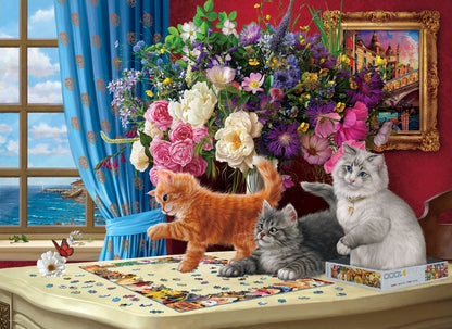 Puzzling Cats 1000 Piece Jigsaw Puzzle