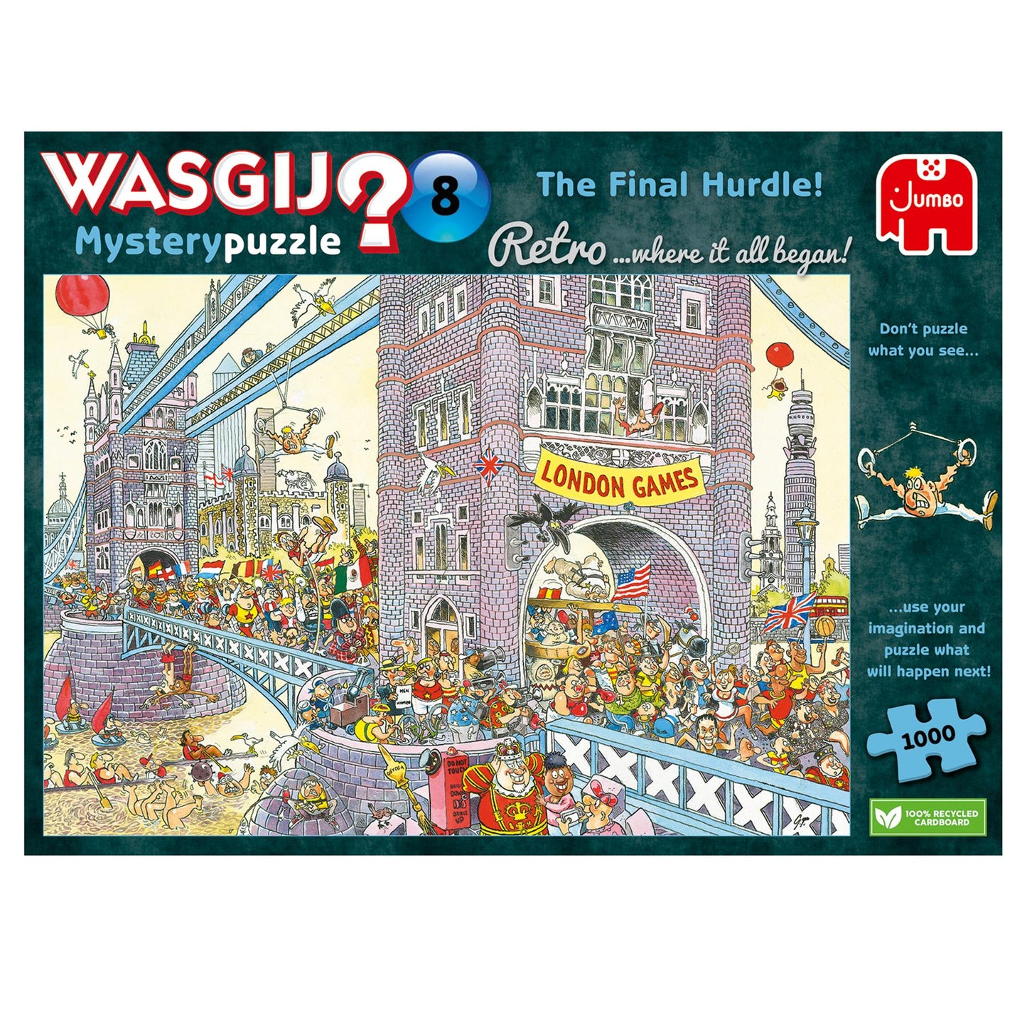 Wasgij Retro Mystery 8 The Final Hurdle! 1000 Piece Jigsaw Puzzle