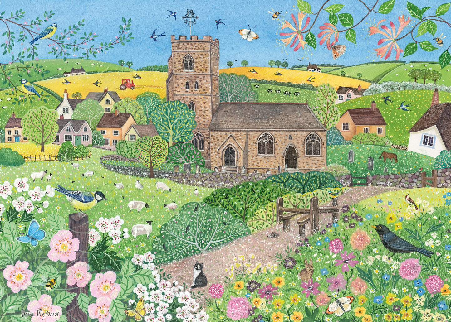 Spring Village 1000 Piece Jigsaw Puzzle