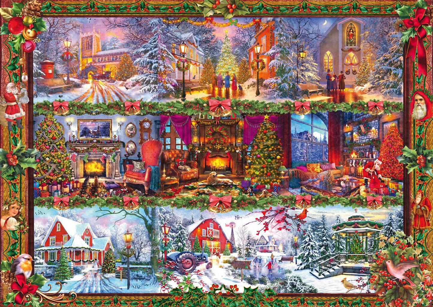 Merry Christmas Time 1000 Piece Jigsaw Puzzle