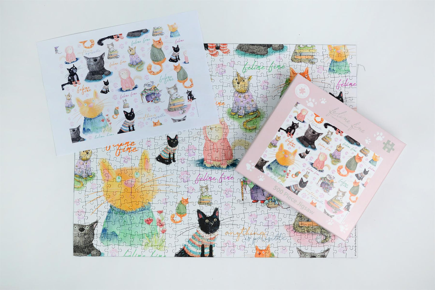 Feline Fine 500 Piece Jigsaw Puzzle