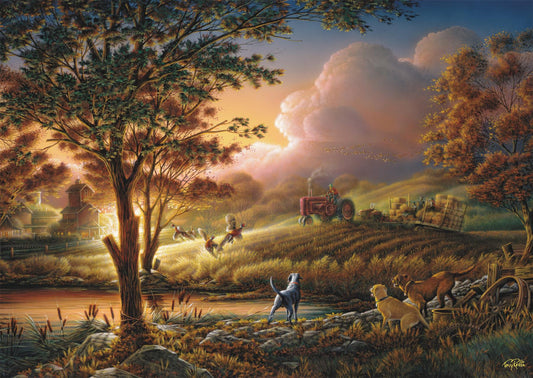 Terry Redlin: Sun Gold over Ripe Fields 1000 Piece Jigsaw Puzzle