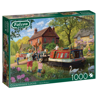 Falcon de luxe  Countryside Locks 1000 Piece Jigsaw Puzzle