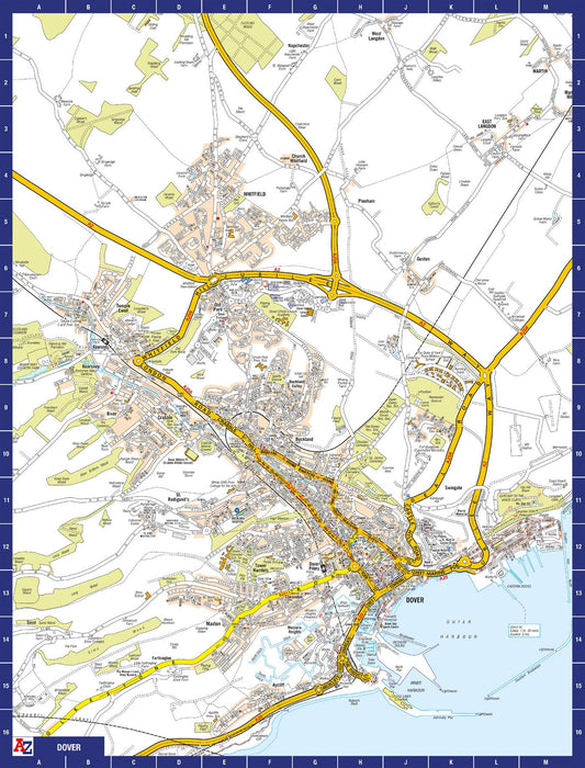 A to Z Map of Dover 1000 Piece Jigsaw