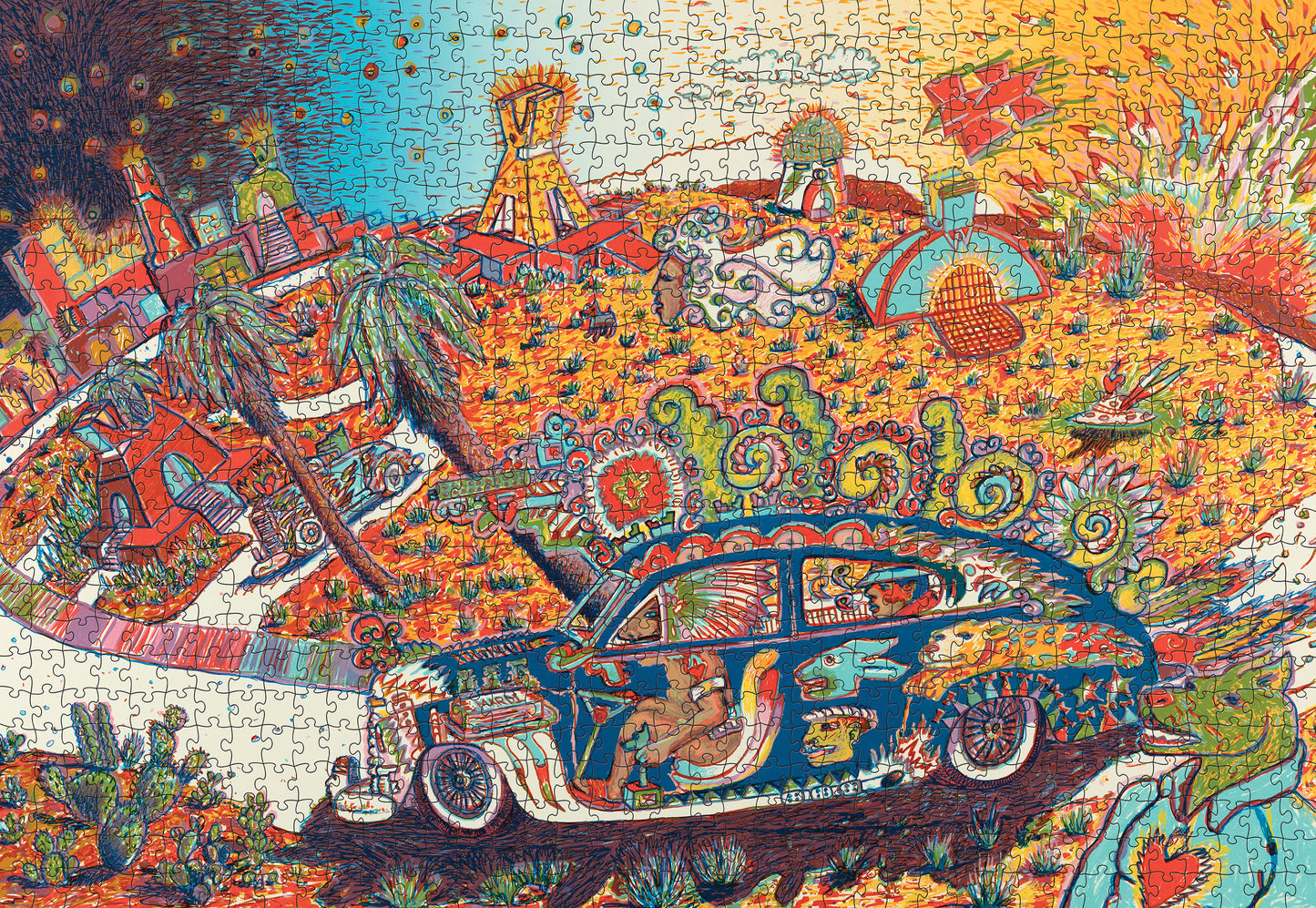 Gilbert “Magu” Luján: Cruising Turtle Island 1000-Piece Jigsaw Puzzle