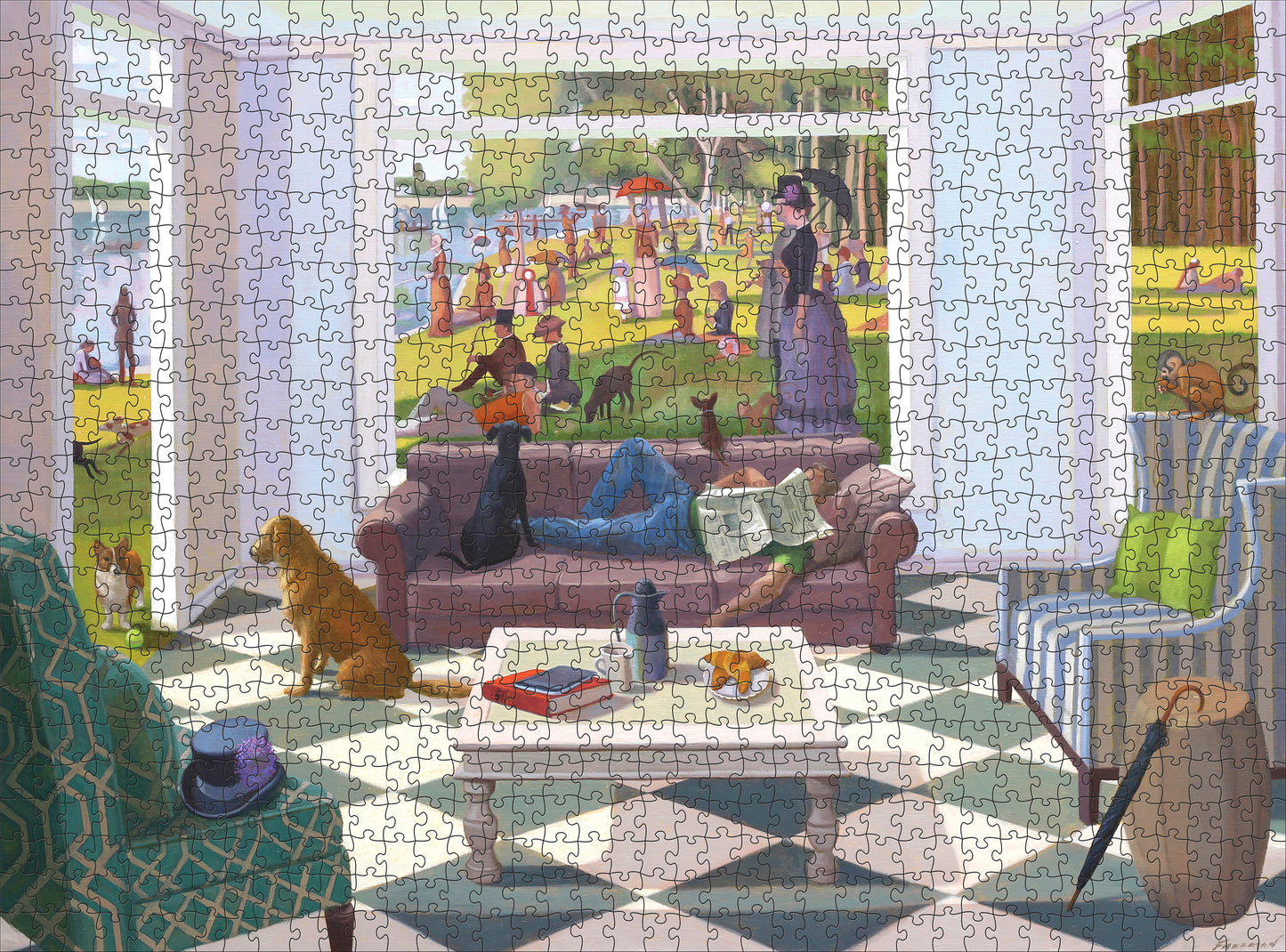 Kathryn Freeman: The Sunday Paper 1000-Piece Jigsaw Puzzle