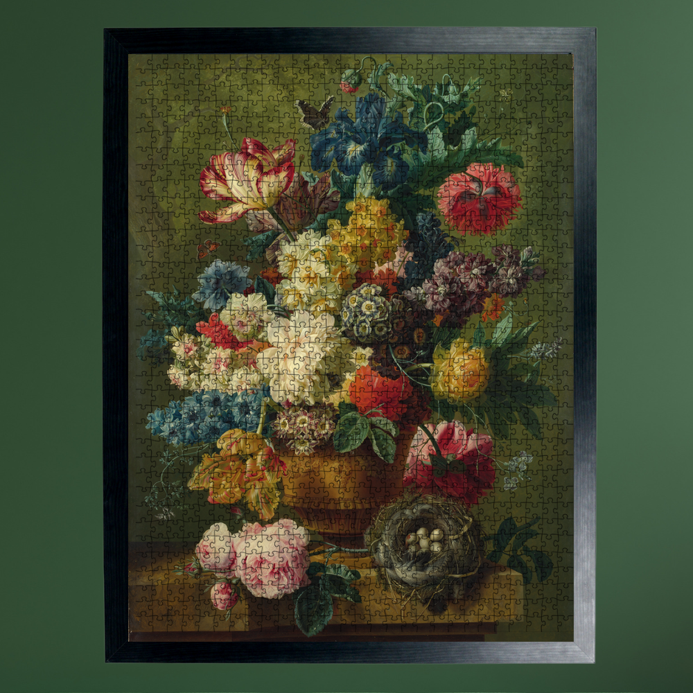 Flowers in a Vase - National Gallery 1000 Piece Jigsaw Puzzle