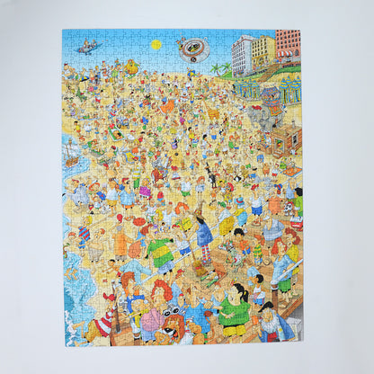 Day at the Beach - Len Epstein 1000 Piece Jigsaw Puzzle