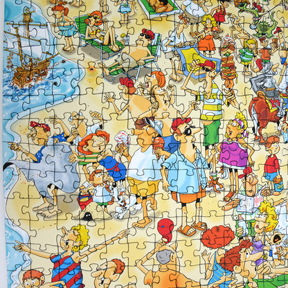 Day at the Beach - Len Epstein 1000 Piece Jigsaw Puzzle