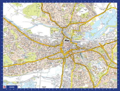 A to Z Map of  Reading 1000 Piece Jigsaw