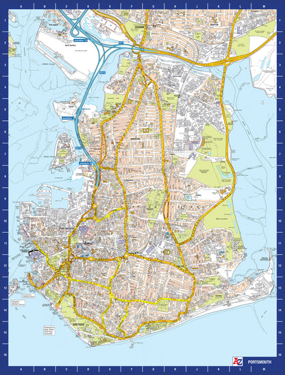 A to Z Map of  Portsmouth 1000 Piece Jigsaw