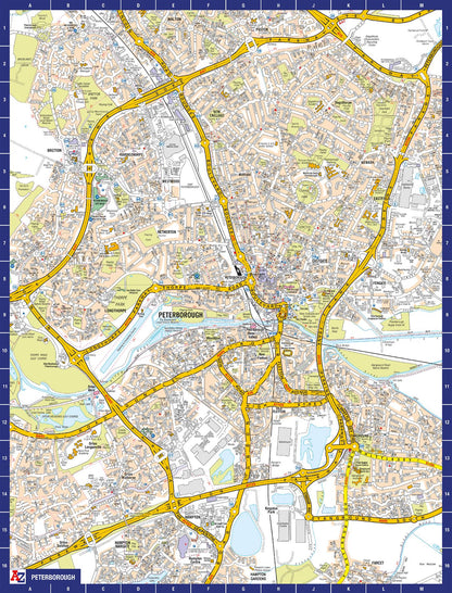 A to Z Map of  Peterborough 1000 Piece Jigsaw