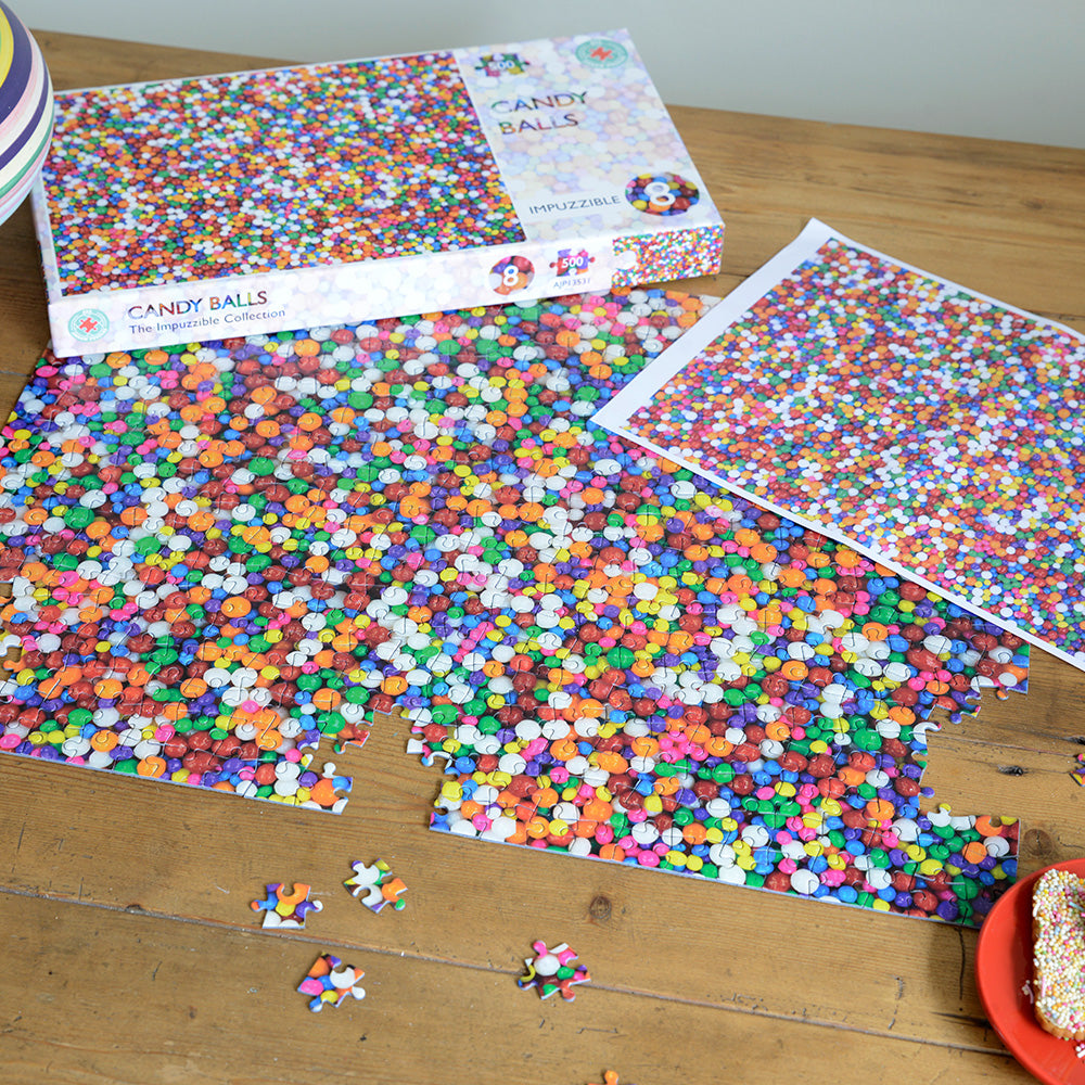 Candy Balls  - Impuzzible No.8 - 1000 or 500 Piece Jigsaw puzzle