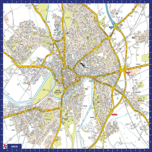 A to Z Map of  Chester 1000 Piece Jigsaw