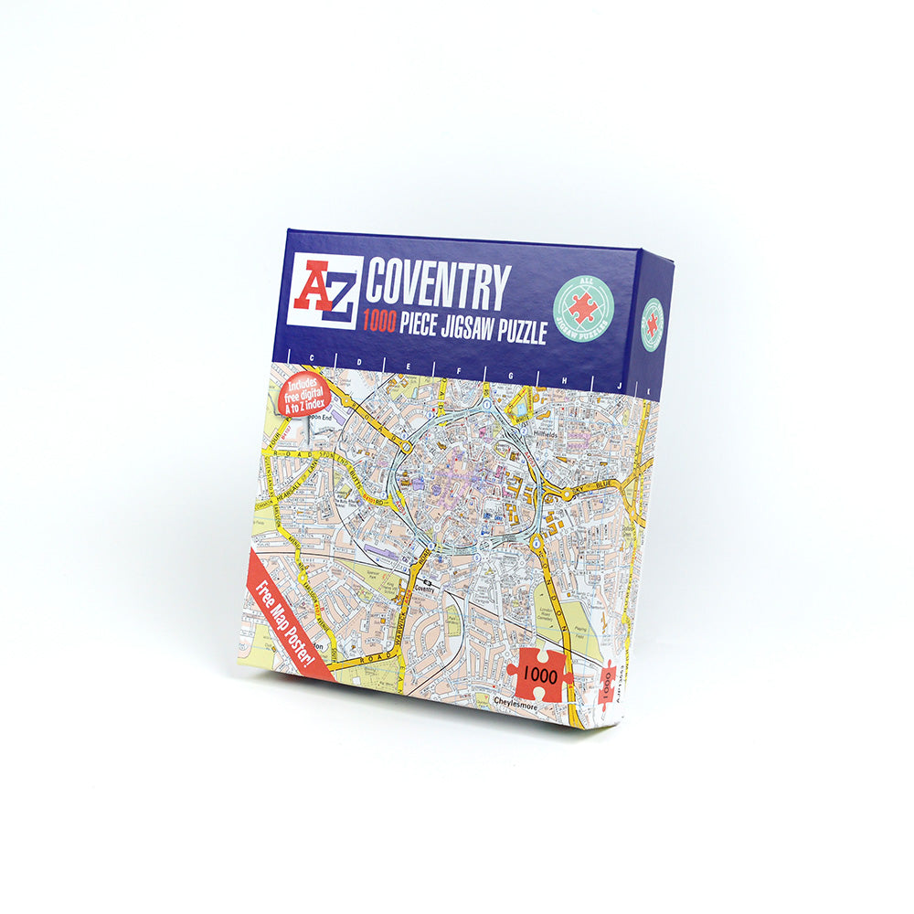 A to Z Map of  Coventry 1000 Piece Jigsaw