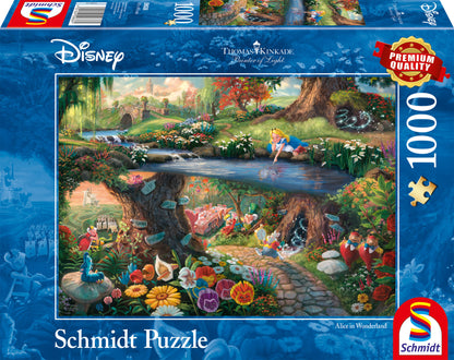 Thomas Kinkade: Disney Alice in Wonderland 1000 Piece Jigsaw Puzzle