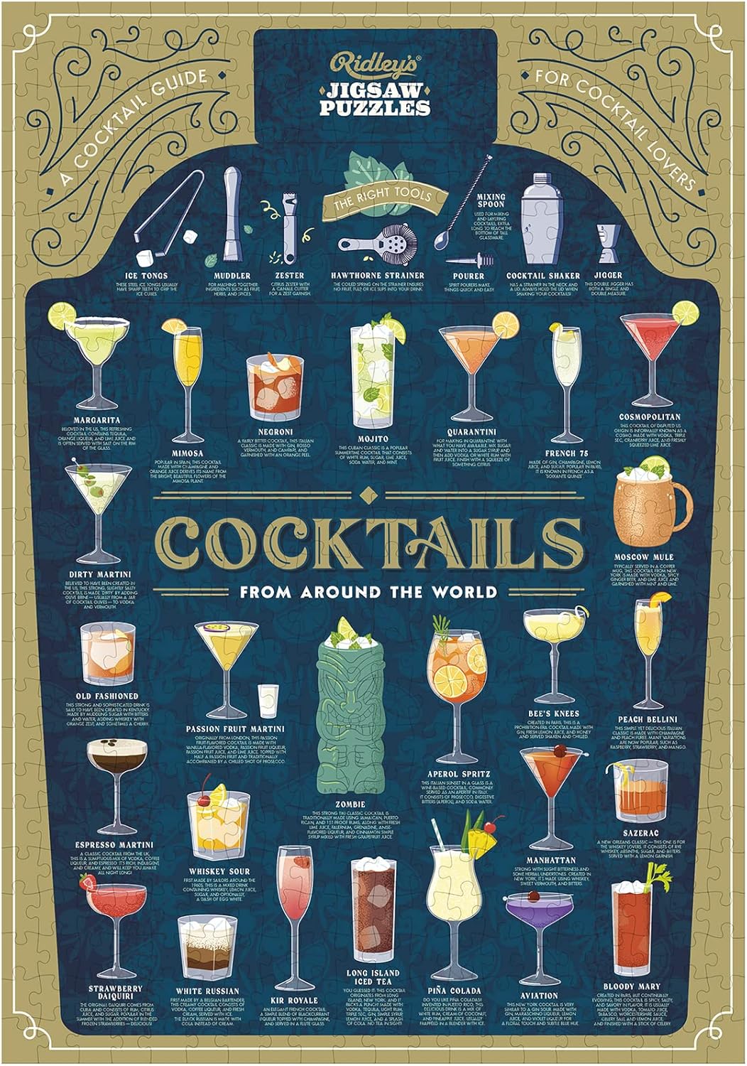 Cocktail Lover's Jigsaw 500 Piece Jigsaw Puzzle