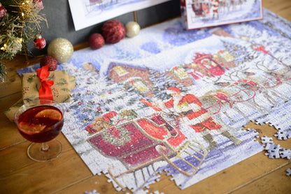 Santa's Visit 1000 Piece Jigsaw Puzzle