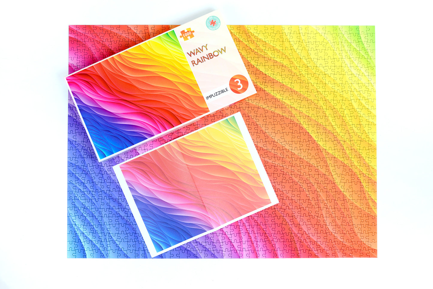 Wavy Rainbow - Impuzzible No.3 - 1000 Pieces Jigsaw Puzzle
