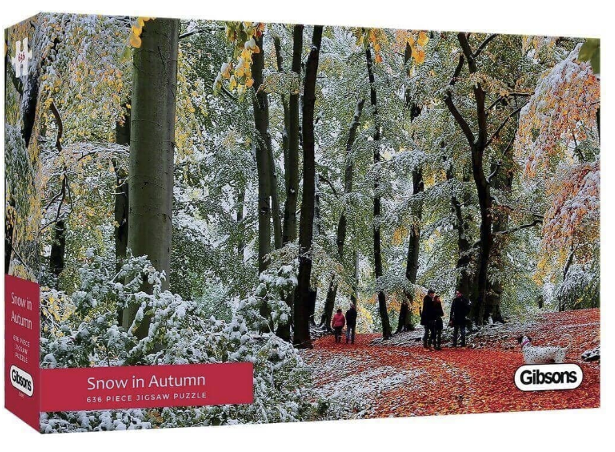 Snow in Autumn 636 Piece Jigsaw Puzzle