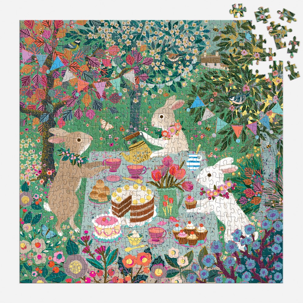 Spring Tea Party 500 Piece Foil Puzzle