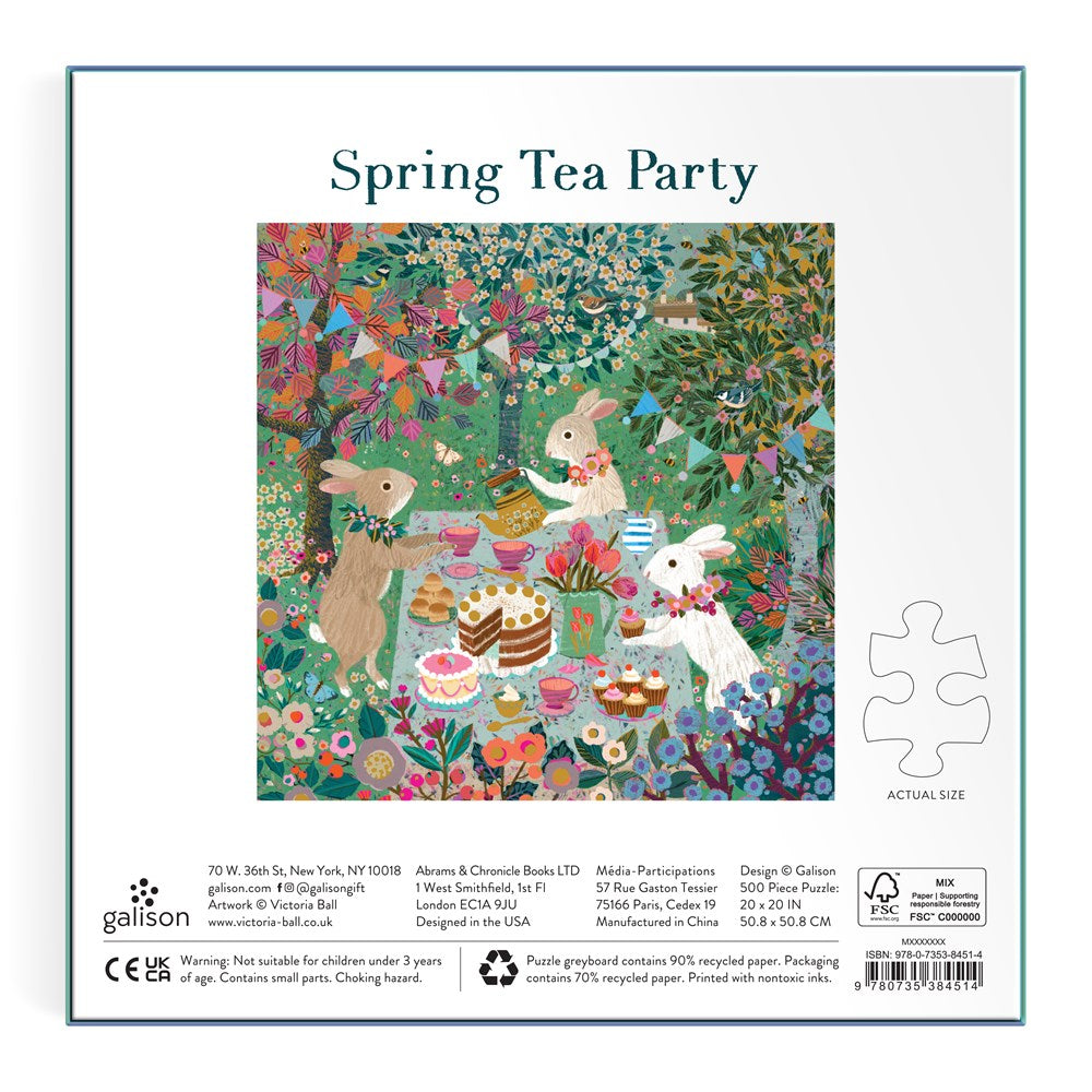 Spring Tea Party 500 Piece Foil Puzzle