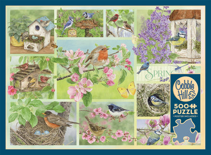 Garden Birds in Spring 500 Piece Jigsaw