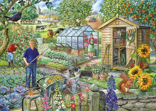 At the Allotment 1000 Piece Jigsaw Puzzle