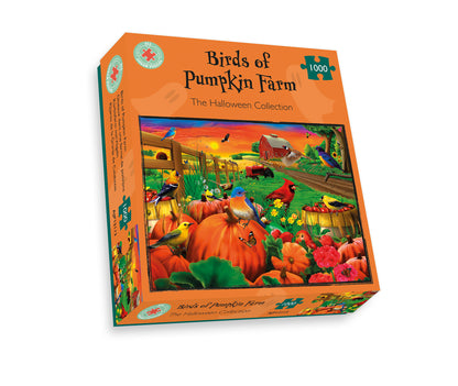 Birds of Pumpkin Farm 500 or 1000 Piece Jigsaw Puzzle